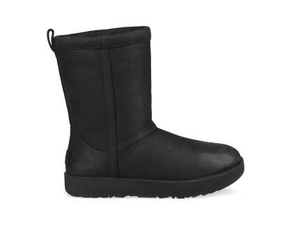 Black leather waterproof ugg boots hotsell